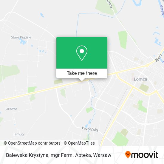 Balewska Krystyna, mgr Farm. Apteka map