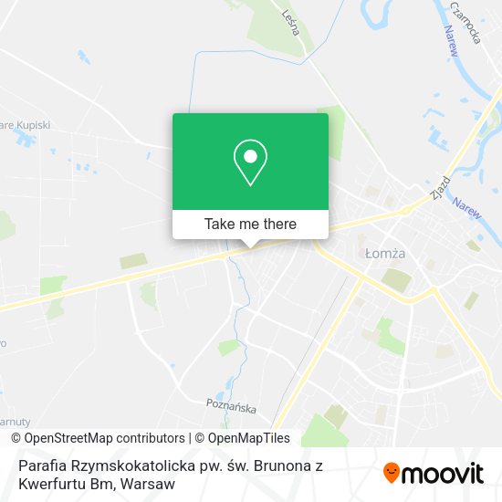 Parafia Rzymskokatolicka pw. św. Brunona z Kwerfurtu Bm map