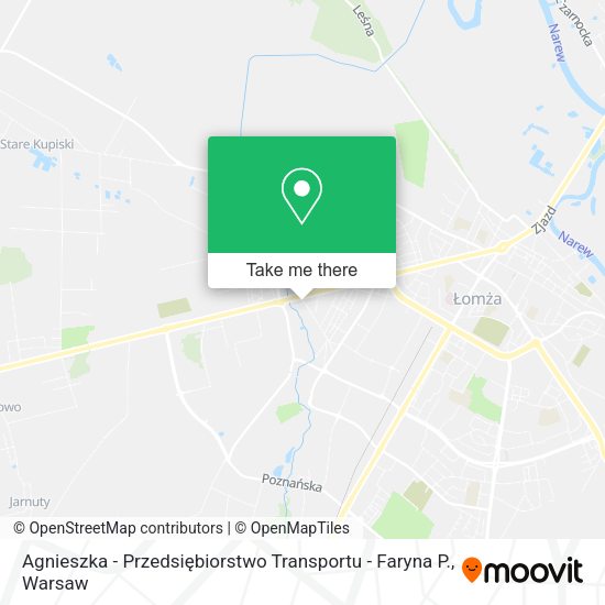 Agnieszka - Przedsiębiorstwo Transportu - Faryna P. map