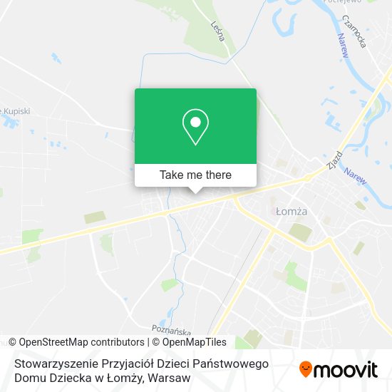 Stowarzyszenie Przyjaciół Dzieci Państwowego Domu Dziecka w Łomży map