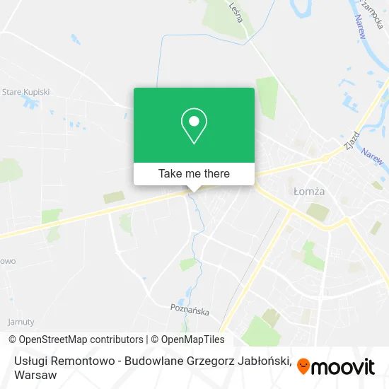Карта Usługi Remontowo - Budowlane Grzegorz Jabłoński