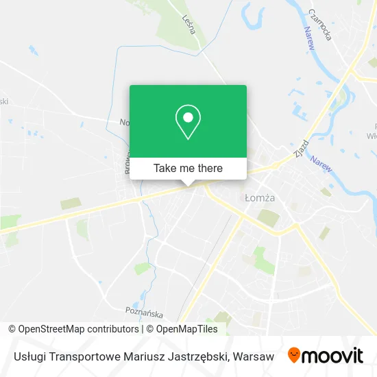 Карта Usługi Transportowe Mariusz Jastrzębski