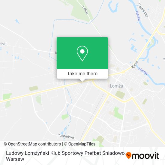 Ludowy Łomżyński Klub Sportowy Prefbet Śniadowo map