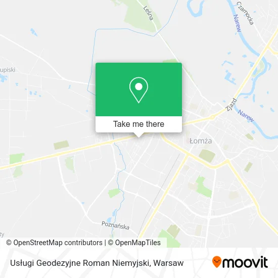 Карта Usługi Geodezyjne Roman Niemyjski