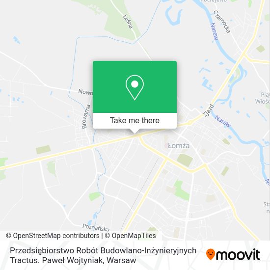 Przedsiębiorstwo Robót Budowlano-Inżynieryjnych Tractus. Paweł Wojtyniak map