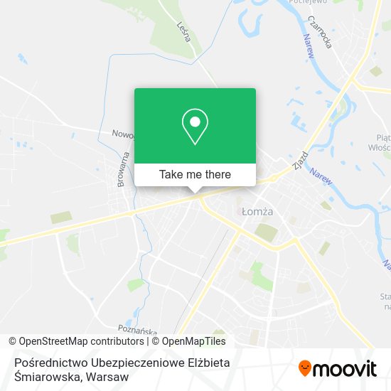 Pośrednictwo Ubezpieczeniowe Elżbieta Śmiarowska map