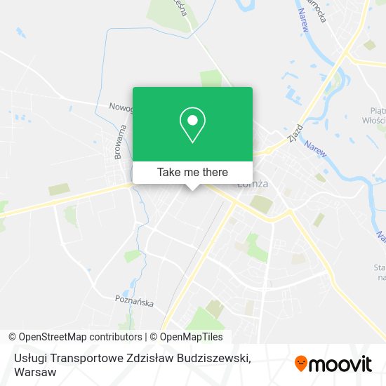 Usługi Transportowe Zdzisław Budziszewski map