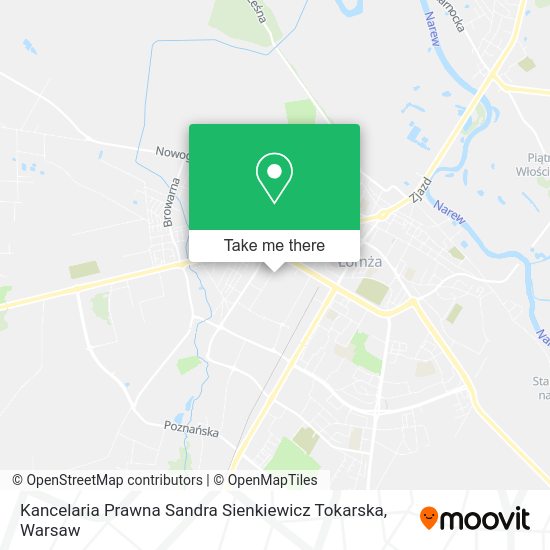 Kancelaria Prawna Sandra Sienkiewicz Tokarska map