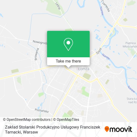 Zakład Stolarski Produkcyjno Usługowy Franciszek Tarnacki map