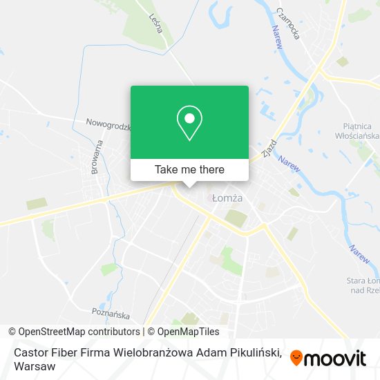 Castor Fiber Firma Wielobranżowa Adam Pikuliński map