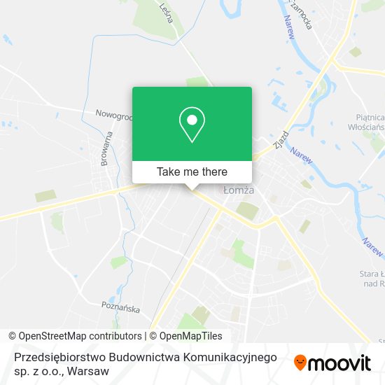 Przedsiębiorstwo Budownictwa Komunikacyjnego sp. z o.o. map