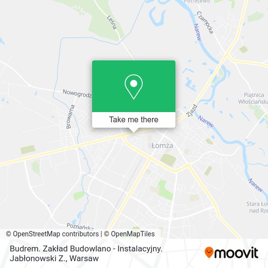 Budrem. Zakład Budowlano - Instalacyjny. Jabłonowski Z. map