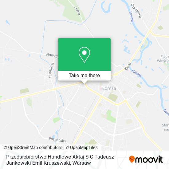 Przedsiebiorstwo Handlowe Aktaj S C Tadeusz Jankowski Emil Kruszewski map