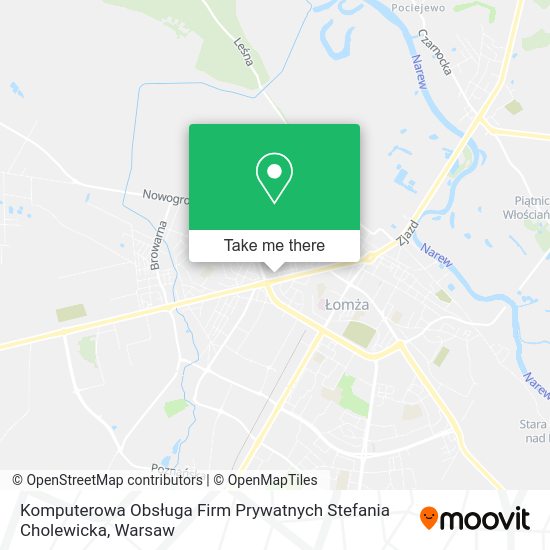 Komputerowa Obsługa Firm Prywatnych Stefania Cholewicka map