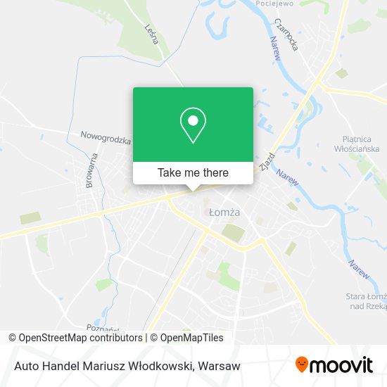 Auto Handel Mariusz Włodkowski map