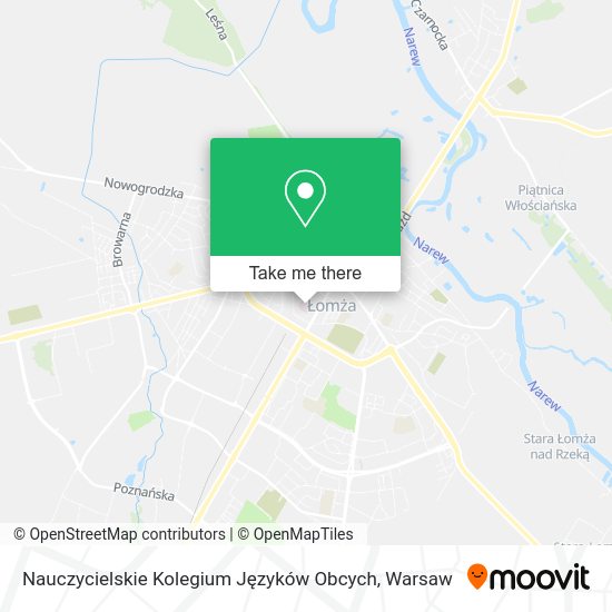 Nauczycielskie Kolegium Języków Obcych map