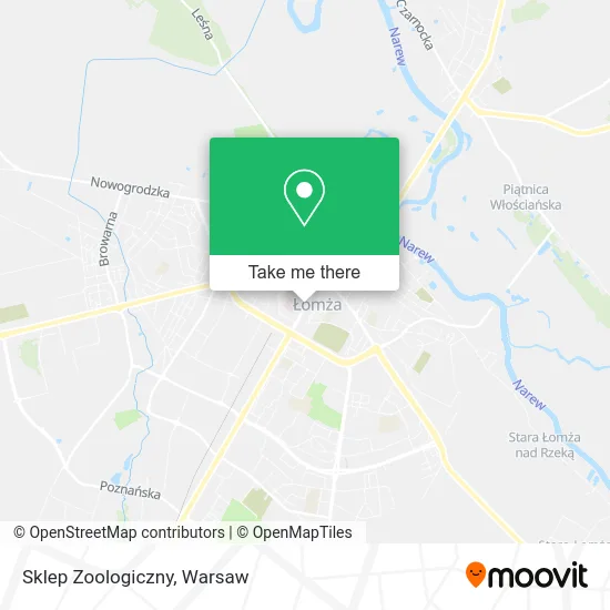 Карта Sklep Zoologiczny