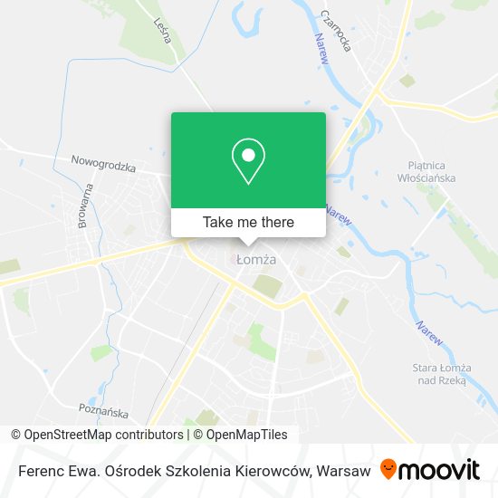 Ferenc Ewa. Ośrodek Szkolenia Kierowców map