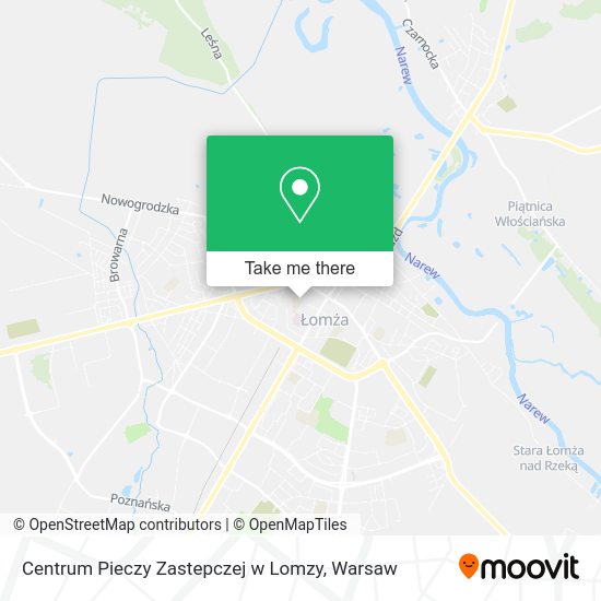 Centrum Pieczy Zastepczej w Lomzy map