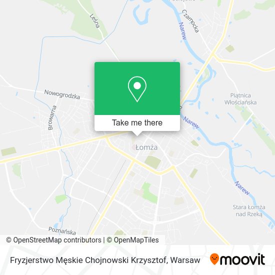 Карта Fryzjerstwo Męskie Chojnowski Krzysztof