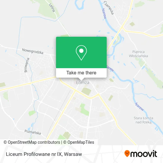 Карта Liceum Profilowane nr IX