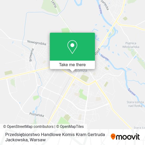 Przedsiębiorstwo Handlowe Komis Kram Gertruda Jackowska map