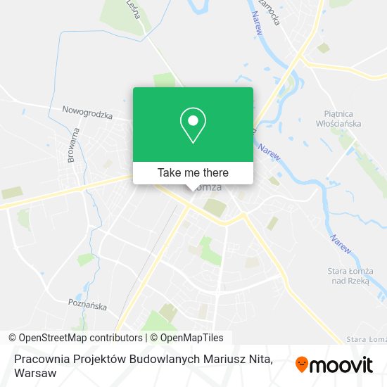 Pracownia Projektów Budowlanych Mariusz Nita map