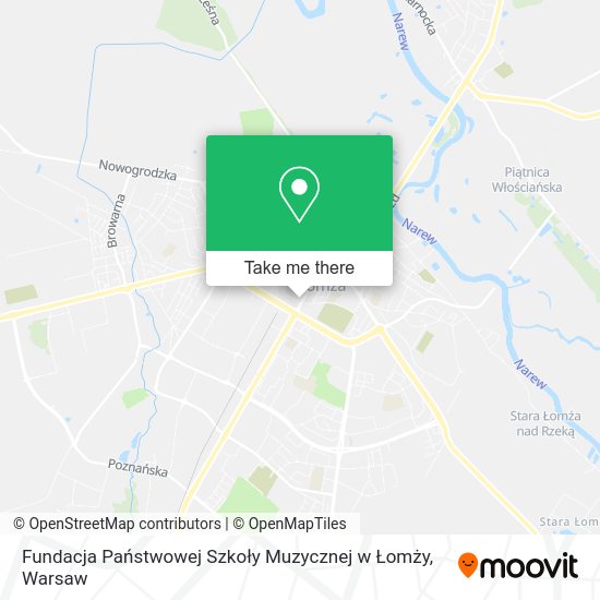 Fundacja Państwowej Szkoły Muzycznej w Łomży map