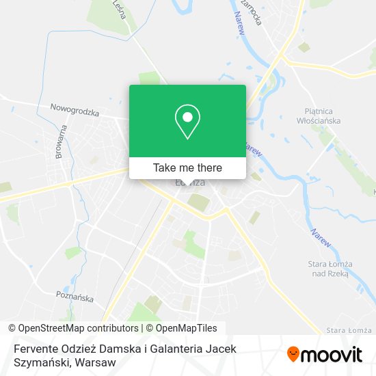 Fervente Odzież Damska i Galanteria Jacek Szymański map