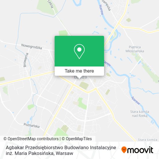 Agbakar Przedsiębiorstwo Budowlano Instalacyjne inż. Maria Pakosińska map