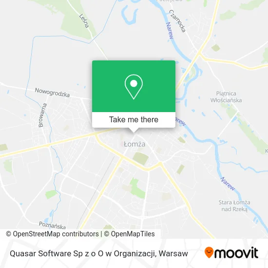 Карта Quasar Software Sp z o O w Organizacji