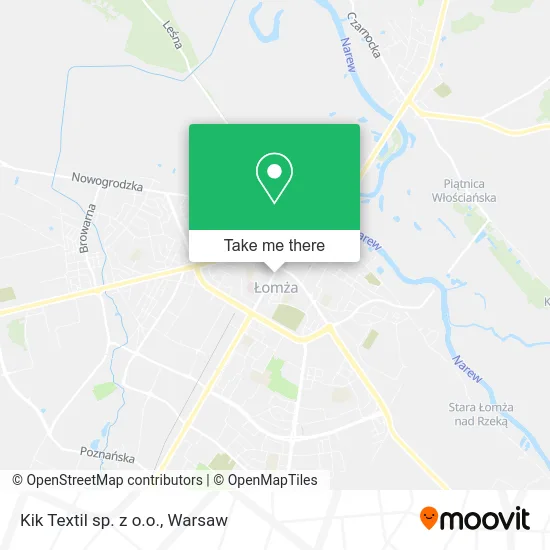 Карта Kik Textil sp. z o.o.