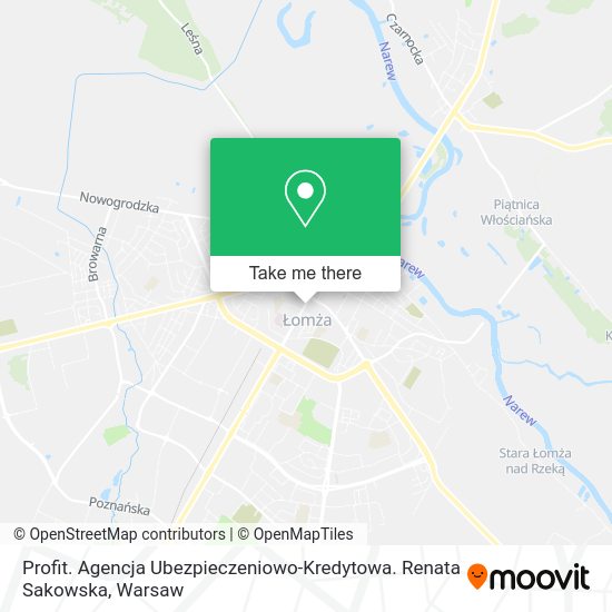 Profit. Agencja Ubezpieczeniowo-Kredytowa. Renata Sakowska map