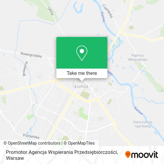 Promotor Agencja Wspierania Przedsiębiorczości map