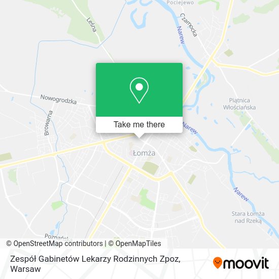 Zespół Gabinetów Lekarzy Rodzinnych Zpoz map