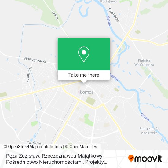 Pęza Zdzisław. Rzeczoznawca Majątkowy. Pośrednictwo Nieruchomościami, Projekty Budowlane map