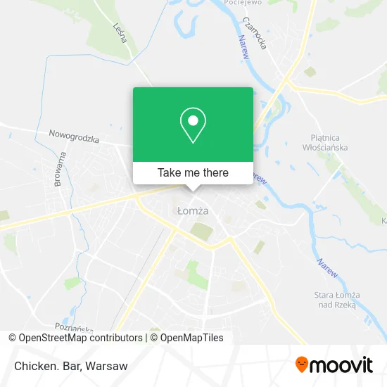 Chicken. Bar map