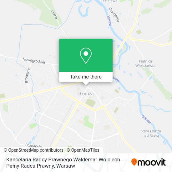 Kancelaria Radcy Prawnego Waldemar Wojciech Pełny Radca Prawny map