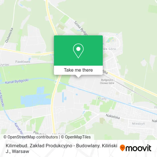 Kilimebud. Zakład Produkcyjno - Budowlany. Kiliński J. map