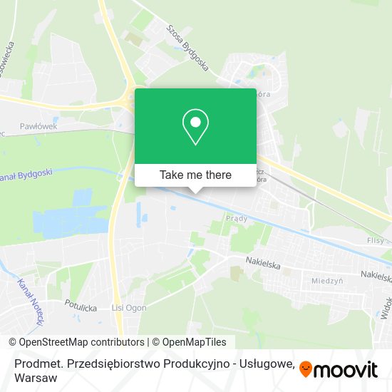 Prodmet. Przedsiębiorstwo Produkcyjno - Usługowe map