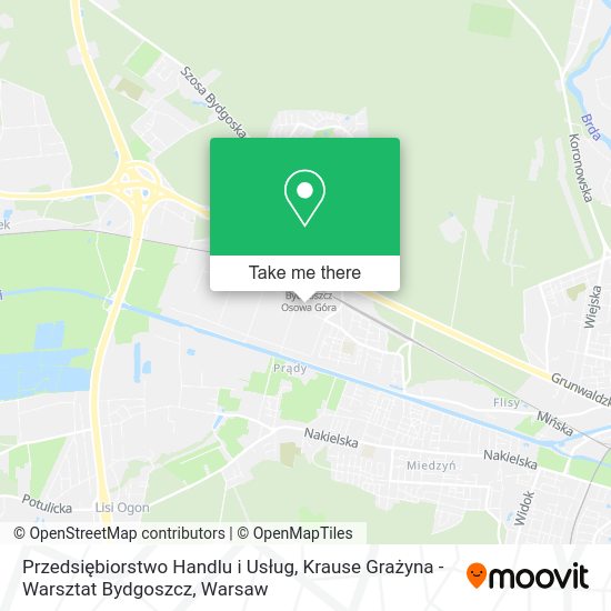 Przedsiębiorstwo Handlu i Usług, Krause Grażyna - Warsztat Bydgoszcz map