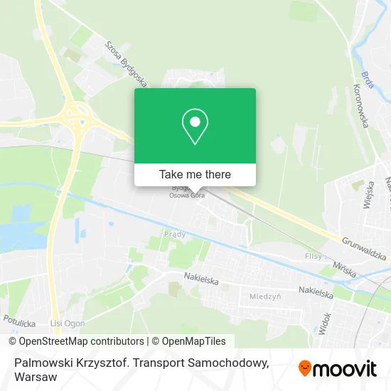 Карта Palmowski Krzysztof. Transport Samochodowy
