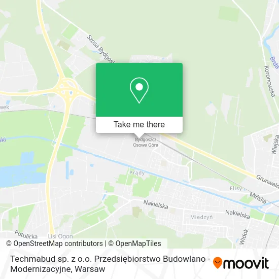 Techmabud sp. z o.o. Przedsiębiorstwo Budowlano - Modernizacyjne map