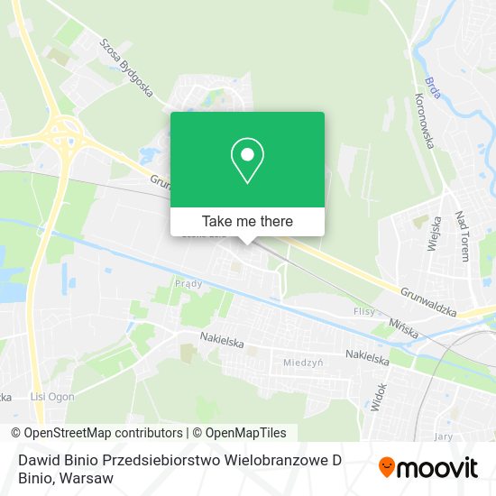 Dawid Binio Przedsiebiorstwo Wielobranzowe D Binio map