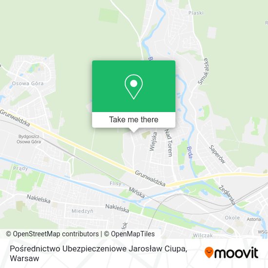 Pośrednictwo Ubezpieczeniowe Jarosław Ciupa map