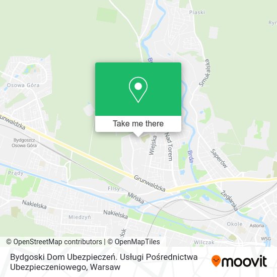 Bydgoski Dom Ubezpieczeń. Usługi Pośrednictwa Ubezpieczeniowego map