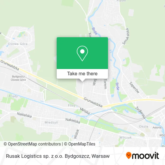 Карта Rusak Logistics sp. z o.o. Bydgoszcz
