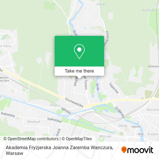 Akademia Fryzjerska Joanna Zaremba Wanczura map