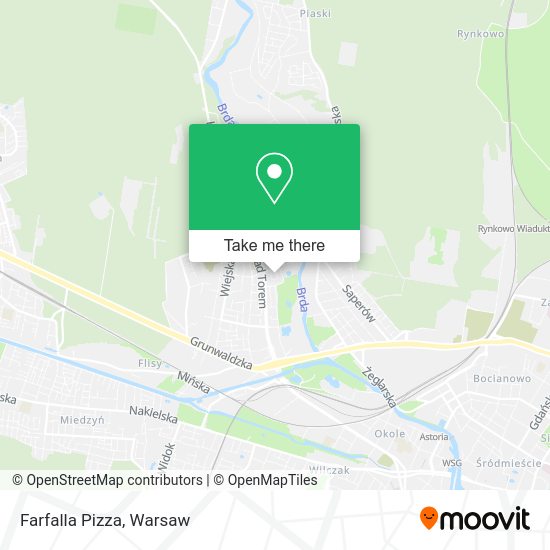 Farfalla Pizza map