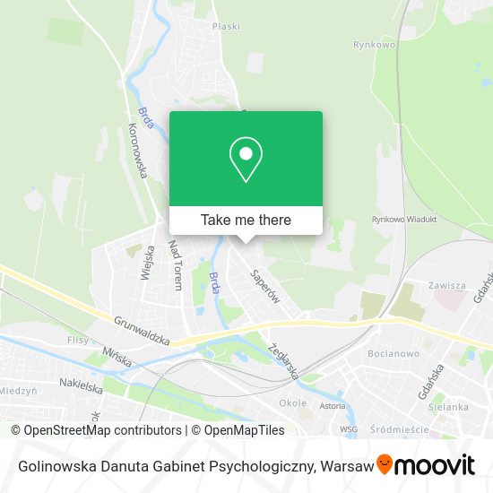 Golinowska Danuta Gabinet Psychologiczny map